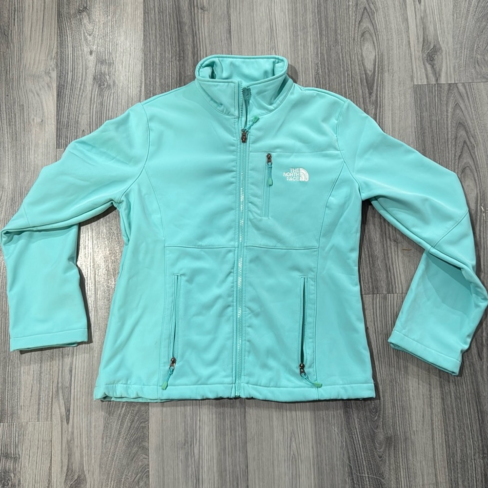 Teal North Face Jacket - Large